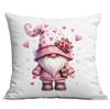 Nueva Funda de Almohada de Amazon Transfronteriza para el Día de San Valentín Linda Funda de Almohada Rosa de Cupido Funda de Almohada para el Hogar