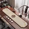 Bandera de Mesa Nuevo Tapete de Té Chino Estilo Chino Clásico Tapete de Mesa de Té Zen Impermeable Absorbente con Forma Especial