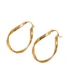 Brincos Circulares Simples de Metal Exagerados Europeus e Americanos para Mulheres, Luxo Leve, Personalidade de Alto Padrão, Temperamento, Ear Cuffs, Acessórios de Orelha, Fabricante Atacadista