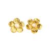 Brincos Transfronteiriços Europeus e Americanos Retrô em Forma de Flor, Brincos de Luxo Leve e High-End, Brincos Versáteis de Nicho Estilo Maillard