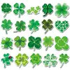 20 Peças de Trevo de Quatro Folhas Ímãs de Geladeira Macios Venda Quente Transfronteiriça Desenho Animado Criativo Planta Verde DIY Adesivos Magnéticos à Prova d'Água