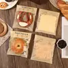 Sacos Autoadesivos Transparentes de Desenho Animado de Grau Alimentício para Pão, Croissant, Embalagens para Assar Bagel e Torrada, Atacado em Estoque