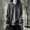 Camiseta masculina de manga comprida com gola V rasgada estilo americano, marca da moda de outono, top de estilo solto e casual, adequado para homens e mulheres, visual desgastado, estilo para casais