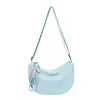 Moda de Verano Tela de Nylon Color Sólido para Mujer 2026 Gran Capacidad Fresco Nuevo Estilo Simple Casual Bolso de Hombro Cruzado tipo Almohada
