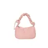 Bolsa Plissada Literária Estilo Coreano Grande Capacidade Personalidade Elegante Bolsa Bolinho Para o Trabalho Tecido com Lantejoulas Estrela Bolsa de Ombro Único Sob o Braço