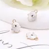 Venta al por mayor de fábrica Collar con colgante Ojo de Diablo Blanco Perlado Accesorios de Joyería con Cuentas de Ojo con Agujero para Pulseras