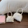 Nova Bolsa de Mão Mini Batom Estilosa para Mulheres 2026, Bolsa Concha Fofa com Laço no Ombro, Bolsa Transversal