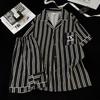 Pijamas de Hombre para Usar Afuera de Manga Corta Shorts Traje de Algodón Nube 2025 Verano Nuevo Estampado Ropa de Casa para Niños