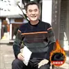 Ropa de Papá con Forro de Polar Invierno Suéter para Hombres de Mediana Edad y Mayores Ropa Cálida para Abuelo Top Grueso de Chenilla para Hombre