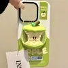 Suporte Magnético Criativo Tridimensional de Caroço de Maçã Verde para Celulares Magsafe, Forte Adsorção para Uso na Mesa, Gadget para Pessoas Preguiçosas