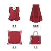 Tecido Jacquard com Folha de Ginkgo em Relevo Tridimensional, Tecido Tingido em Fio para Vestidos, Camisas Cheongsam Vintage, Jaquetas, Bolsas Artesanais