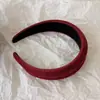 Diadema de Gamuza de Color Puro de Ala Ancha Casual para Mujer 2025 Nuevo Pasador de Uso Diario Diseño Cóncavo y Convexo Diadema Accesorios para el Cabello