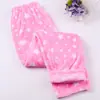 Pijama de franela para mujer de otoño e invierno, engrosado y ensanchado, cálido, de forro polar de coral, con dibujos animados lindos, conjunto de ropa para casa, Venta al por mayor