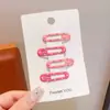 Presilhas coloridas laterais para franja de crianças, estilo coreano fofo, presilhas de cabelo de alta qualidade e requintadas, presilhas para bebê estilo dopamina que não danificam o cabelo