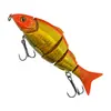 Isca Artificial Minnow de 4 Seções de Afundamento Lento para Pesca Marinha, Robalo de Água Doce e Pesca com Isca Topmouth