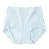Ropa interior para mujer de 60S, suave, de cintura media-alta, color liso simple, elástica y cómoda, tangas triangulares finas para mujer, primavera y verano