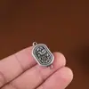 Rey Ciervo Dorado 990 Plata Pura Vintage Plata Envejecida Accesorios de Joyería Estilo Étnico DIY Hecho a Mano Adornos de Flor y Pájaro de Plata