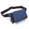 Bolsa de Lona Versátil Unisex Estilo Retro Europeo y Americano Bolsa de Cintura Ol Color Sólido Lona Casual y Práctica Bolsa de Cintura