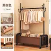 Perchero de pie perchero colgador estante de ropa de lujo ligero para el hogar interior dormitorio balcón dormitorio almacenamiento móvil ropa