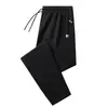 Pantalones de Hielo y Seda para Hombre Talla Grande Secado Rápido Casual Delgados Personalizados Versátiles Rectos Pantalones Deportivos para Hombre Verano 2024
