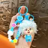 Llavero de Niña Linda de Cabello Rizado Colgante para Mochila Bolso Muñeca Juguete de Peluche para Pareja Adorno Regalo Pequeño Venta al por Mayor
