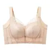 Nuevo sujetador de encaje de lujo ligero, sin varillas, talla grande, sujetador cómodo para mujer, talla de copa BCD, hace que los senos grandes parezcan más pequeños, lencería para mujer