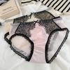 Calzones de lujo ligero estilo palaciego para niña con pestañas, cintura alta para dama, satén y encaje, sexy entrepierna, para mujer, venta al por mayor