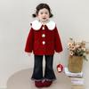 Chaqueta para Niñas con Forro Polar Otoño e Invierno 2025 Nueva Moda Infantil Elegante Abrigo de Invierno Cálido para Niñas Suéter de Piel Grueso