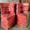Barrera de Agua Roja Desmontable en Forma de L 90cm*69cm*83cm Barrera de Agua Curva Interior Barrera Combinada Desmontable