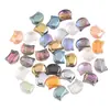 Nuevo Producto 8x10mm Cabeza de Gato Agujero Cruzado Colgante de Vidrio Pulsera DIY Collar Accesorios para Joyería Venta al por Mayor en Stock