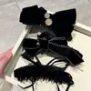 Clip de Banana de Lazo de Terciopelo con Fragancia Pequeña de Puro Deseo Coreano Pinza para Cola de Caballo Grande de Mujer Pasador Accesorios para el Cabello de Gama Alta Otoño e Invierno