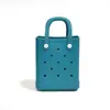 Moda Coreana Bolsa de Playa de Eva Bolso de Mano Hecho a Mano DIY Decorativo Perforado Bolsa de Nicho para Maquillaje Bolso Cruzado para Mujer