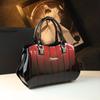 Bolsa de Mão de Grande Capacidade 2026 Novo Estilo Patchwork Elegante Couro Genuíno Bolsa Feminina para Mães de Meia-Idade Bolsa de Ombro Transversal da Moda