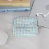 Porta-moedas Acolchoado de Desenho Animado Coreano, Bolsa de Cosméticos Doce e Fofa, Bolsa de Identificação Portátil, Porta-Cartões, Bolsa Pequena Diversa