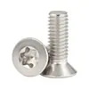 Tornillo de Máquina Cabeza Avellanada Torx Grado 10.9 Niquelado Rosca de Máquina Ranura Torx Alambre de Máquina Tornillo M2.5 M2 Acero al Carbono de Alta Resistencia M3