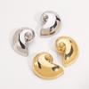 N12137 Europeu e americano ZA Heavy Industry Bright Conch Pendant Pendant Fashion Exagerado Geométrico Cera Linha Marine Wind Colar