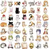 50 Pegatinas Lindas de Gatos, Cuadernos de Gatitos Caricatura, Laptops, Teléfonos Móviles, Decoración de Maletas Pegatinas Impermeables
