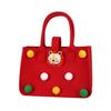 Bolsa de fieltro con forma de muñeca de dibujos animados de bola de pelo, bolsa de regalo navideña de luna llena de un año, bolso de fieltro, bolsa de fieltro de regalo de acompañamiento