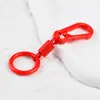 Llavero Anillo de Rebote para Respirar Color Sólido Simple Aleación de Zinc Llavero de Coche Mosquetón Transfronterizo Llave
