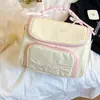 Bolsa de Maquiagem Gravata Borboleta, Bolsa de Armazenamento de Cosméticos Portátil de Grande Capacidade com Compartimentos, Bolsa de Higiene Pessoal para Viagem Multifuncional