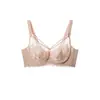 3322 Conjunto de Sujetador Bordado Sexy Francés Ultradelgado para Senos Grandes Los Hace Ver Más Pequeños Soporte Push-up Tipo de Ajuste Ropa Interior