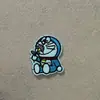 Nuevo Pegatina de Tela Bordada por Computadora de Doraemon Lindo Dibujo Animado Gato Ding-Dang Parche para Ropa Bolsa