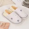 Zapatos Yuezi Verano Delgados Suela Gruesa Tacón de Bolsa Transpirables Zapatillas de Algodón Postparto para Mujeres Zapatos de Casa Suave Antideslizantes para Primavera y Otoño