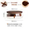 Prato de Frutas de Vidro Estilo Japonês Simples Tigela de Doces para Sala de Estar Prato de Frutas Secas Caixa de Armazenamento de Madeira Prato de Frutas Alto Suporte de Exibição para Armazenamento