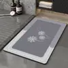 Alfombrilla de suelo para baño del hogar, Alfombrilla suave de tierra de diatomeas para la entrada, Alfombrilla antideslizante absorbente de agua para la puerta del baño, Alfombrilla para la puerta del inodoro