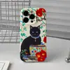 Estilo Chino Flor de Peonía Gato Negro Pequeño Manzana 18Promax Funda para Teléfono Móvil Iphoneair Verano Nuevo Cubierta Protectora