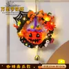 Linterna de Calabaza de Halloween Adornos Luminosos Accesorios de Decoración Palo Giratorio Niños Hecho a Mano Material DIY Regalos