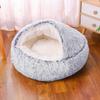 Nido de Concha de Felpa al Por Mayor Transfronterizo Terciopelo Cristal Cálido y Engrosado Saco de Dormir para Gato Dormilón Otoño e Invierno Nido Universal para Gato y Nido para Perro