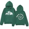 Moletom com capuz série tune com capuz estampa zíper suéter com zíper jaqueta cardigan americana