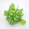 Decoração de divisória de restaurante simulação mini planta verde pequena planta interna e externa parede de plantas decoração simulação 7 folhas de melancia